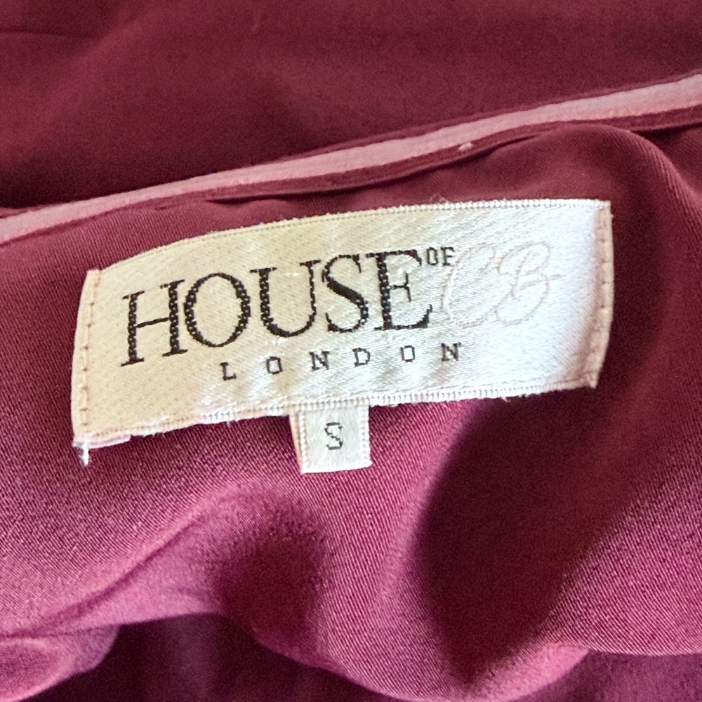 House of CB Deep Red Strapless Dress - Picture 8 of 9